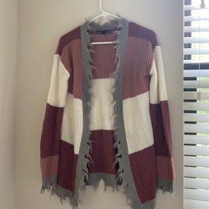 Macy’s distressed cardigan